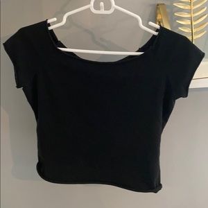 Brandy Melville Black Crop